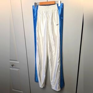 Y2K VINTAGE Nike snap sweatpants size medium White and Blue colors